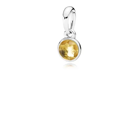 PANDORA November Droplet, Citrine Pendant - 390396CI