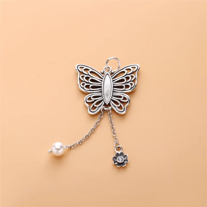 (image for) PANDORA Openwork Butterfly Necklace Pendant - 390352CCZ - View 3