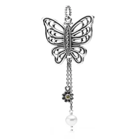 PANDORA Openwork Butterfly Necklace Pendant - 390352CCZ PANDORA Openwork Butterfly Necklace Pendant - 390352CCZ