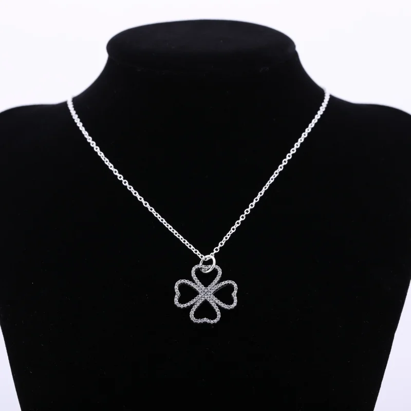 (image for) PANDORA Petals of Love Pendant Necklace - 390381CZ-90 - View 2