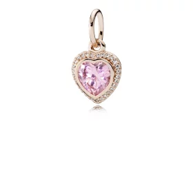 PANDORA Pink Sparkling Love Pendant - 380366PCZ PANDORA Pink Sparkling Love Pendant - 380366PCZ