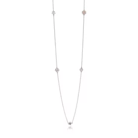 PANDORA Poetic Blooms Necklace Chain, Mixed Enamels, Clear CZ & Blush Pink Crys - 590518ENMX PANDORA Poetic Blooms Necklace Chain, Mixed Enamels, Clear CZ & Blush Pink Crys - 590518ENMX