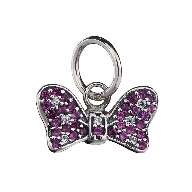 (image for) PANDORA Purple Bow Pendant - 32IFlTrw - Product Image