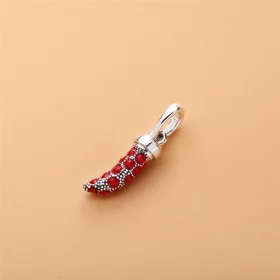 PANDORA Red Italian Horn Necklace Pendant, Red Enamel - 397203EN07 PANDORA Red Italian Horn Necklace Pendant, Red Enamel - 397203EN07