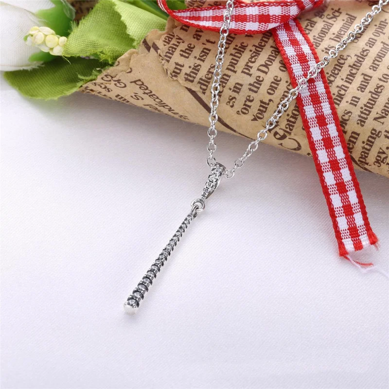 (image for) PANDORA Shooting Star Pendant, Clear CZ - 396354CZ-60 - View 4