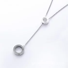 PANDORA Signature Necklace, Clear CZ - 397445CZ-70 PANDORA Signature Necklace, Clear CZ - 397445CZ-70