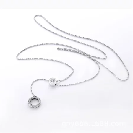 PANDORA Signature Necklace, Clear CZ - 397445CZ-70