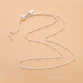 PANDORA Silver Beaded Necklace Chain - 397210 PANDORA Silver Beaded Necklace Chain - 397210