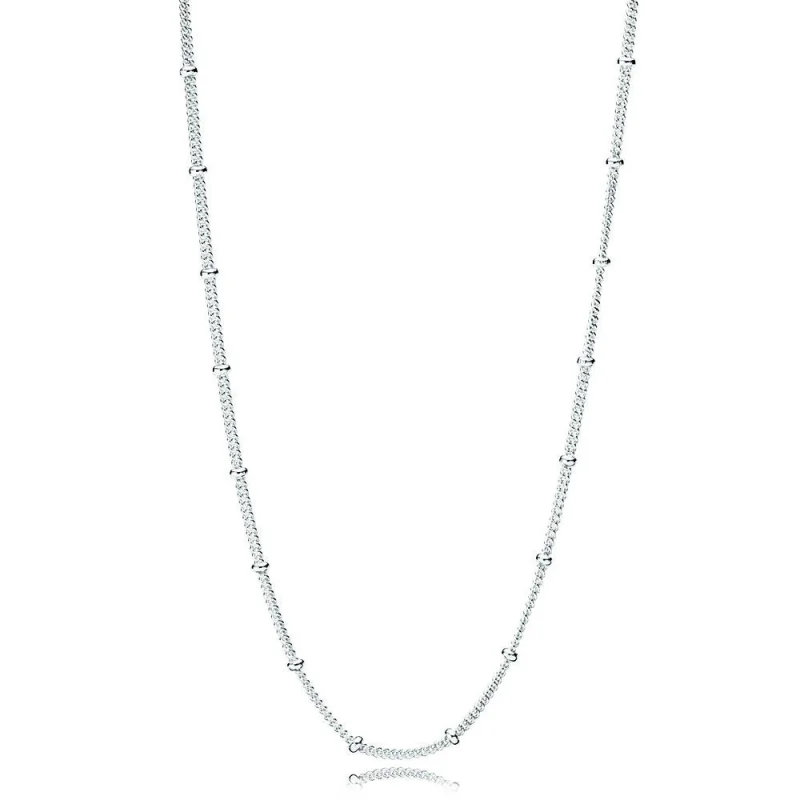 (image for) PANDORA Silver Beaded Necklace Chain - 397210 - Product Image