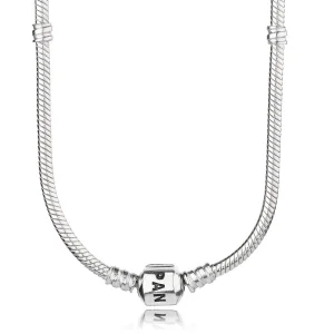 (image for) PANDORA Sterling Silver Barrel Clasp Chain Necklace - 590703HV