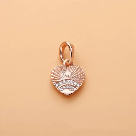 PANDORA Sterling Silver Fan of Love Pendant, Clear CZ - 397286CZ