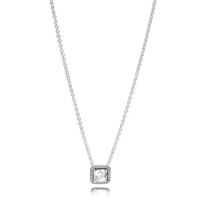 (image for) PANDORA Timeless Elegance Clear CZ Pendant Necklace - 396241CZ-45