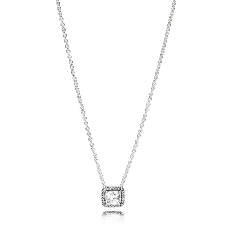 (image for) PANDORA Timeless Elegance Clear CZ Pendant Necklace - 396241CZ-45 - Product Image