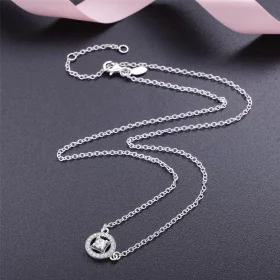 PANDORA Vintage Allure, Clear CZ Pendant Necklace - 590523CZ-45 PANDORA Vintage Allure, Clear CZ Pendant Necklace - 590523CZ-45