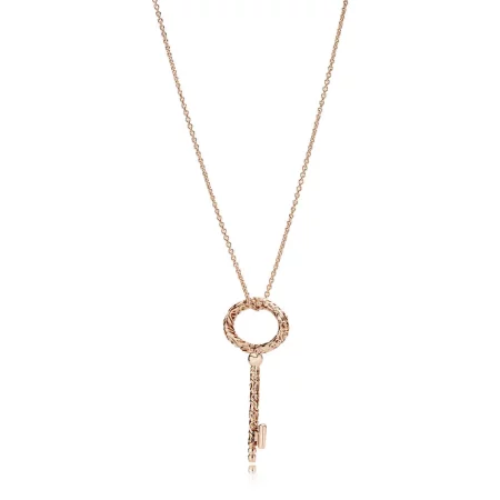 Regal Key Necklace, PANDORA Rose™ - 387676-90
