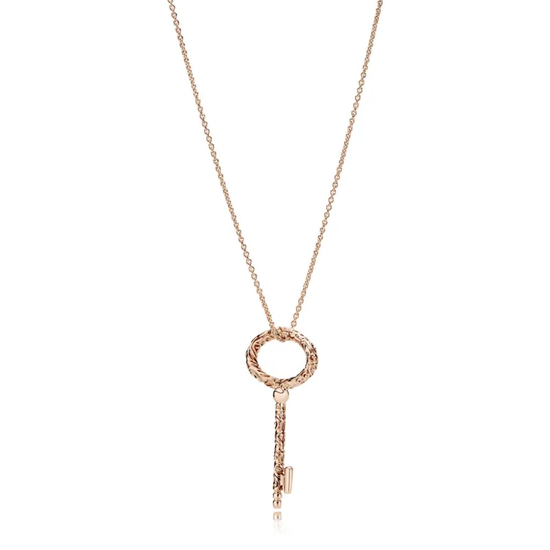 (image for) Regal Key Necklace, PANDORA Rose™ - 387676-90 - Product Image