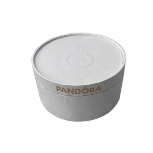 (image for) Pandora White Circle Faux Leather Travel Box - PG_003