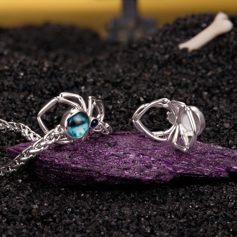 (image for) PANDORA Style Evil Eye Spider Shape Charm Bead - YIC295 - View 5