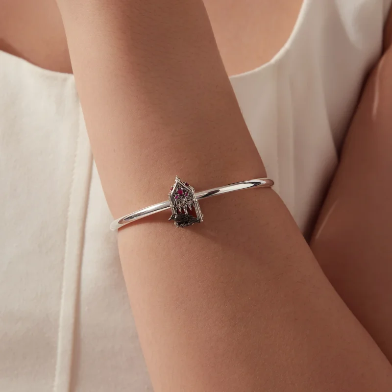 (image for) PANDORA Style Gothic Cathedral Crow Purple Zircon Charm - SCC3336 - View 7
