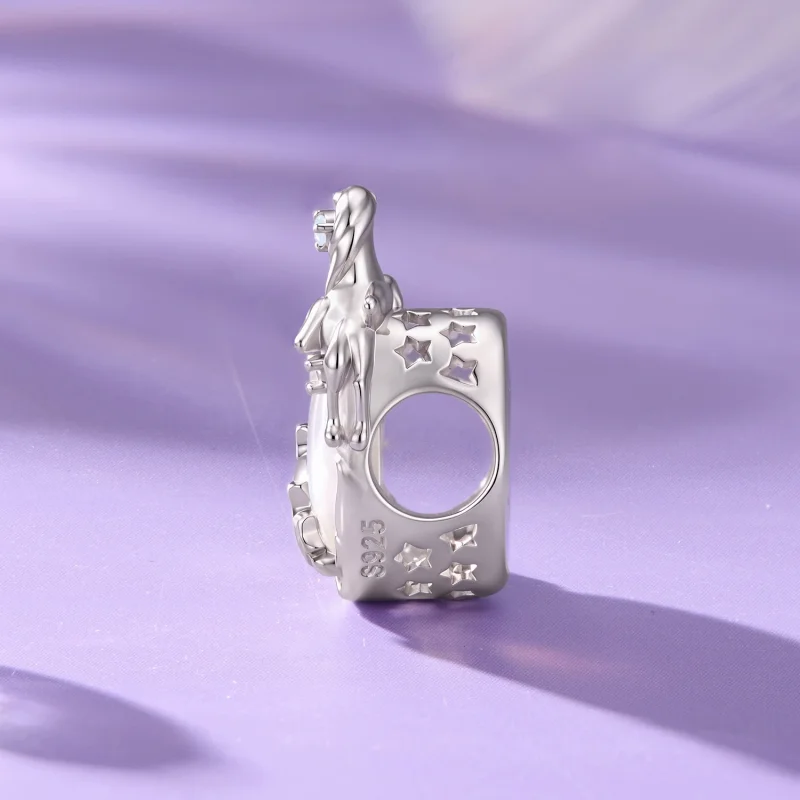 (image for) PANDORA Style Unicorn Mother of Pearl Bead Charm - SCC3341 - View 2
