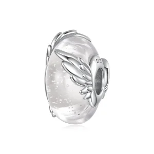 (image for) PANDORA Style Wing Detail Clear Murano Glass Charm - SCC3340