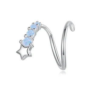 (image for) PANDORA Style Star Opal Inlay Single Threaded Ear Hook - SCE2058