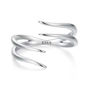 (image for) PANDORA Style S925 Silver Double Layer Open Ring - BSR781-E