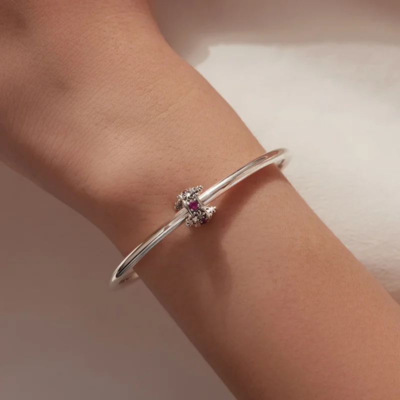 (image for) PANDORA Style Purple Zircon Cross Spacer Charm - SCC3337 - View 8