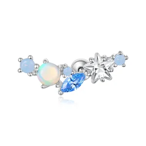 (image for) PANDORA Style Star Opal Blue Zircon Single Threaded Stud Earring - SCE2056