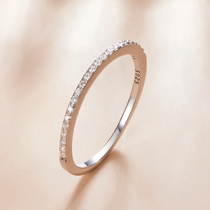 (image for) Pandora Style Archangel Halo Ring - SCR740-WH - View 3