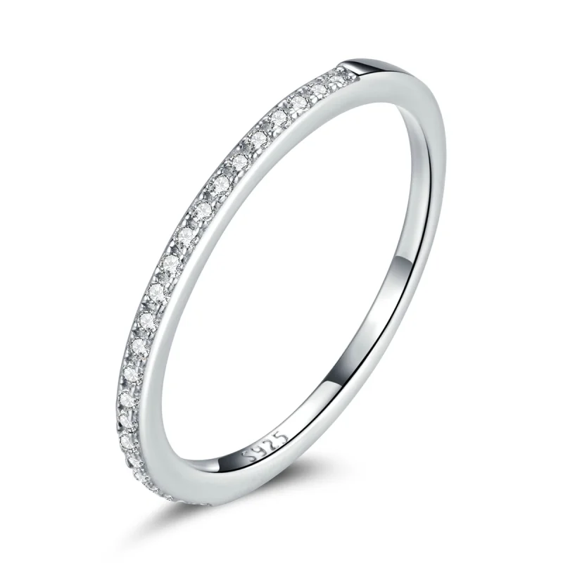 (image for) Pandora Style Archangel Halo Ring - SCR740-WH - Product Image