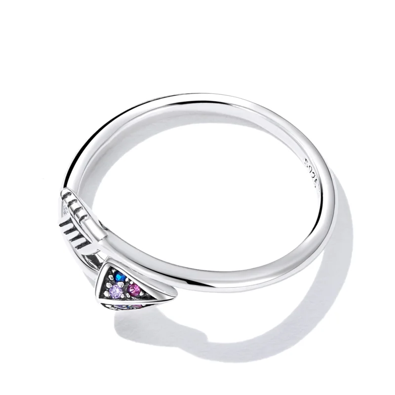 (image for) Pandora Style Arrow of Love Open Ring - SCR820 - View 4
