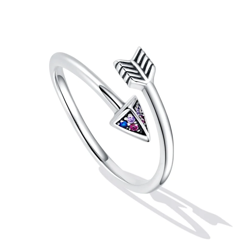 (image for) Pandora Style Arrow of Love Open Ring - SCR820 - View 5