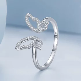 Pandora Style Butterfly Open Ring - BSR278 Pandora Style Butterfly Open Ring - BSR278