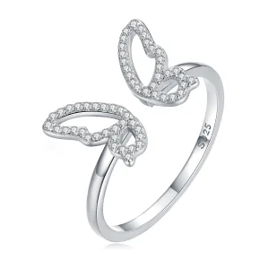 (image for) Pandora Style Butterfly Open Ring - BSR278