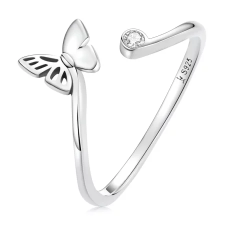 Pandora Style Butterfly Open Ring - SCR772