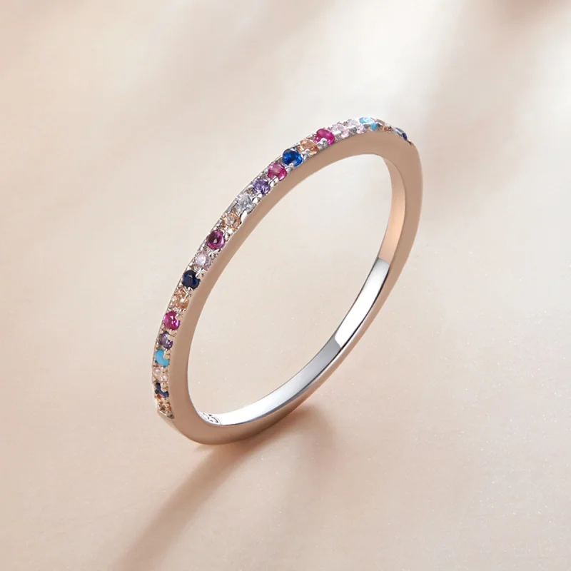 (image for) Pandora Style Color Halo Ring - SCR740-CF - View 3