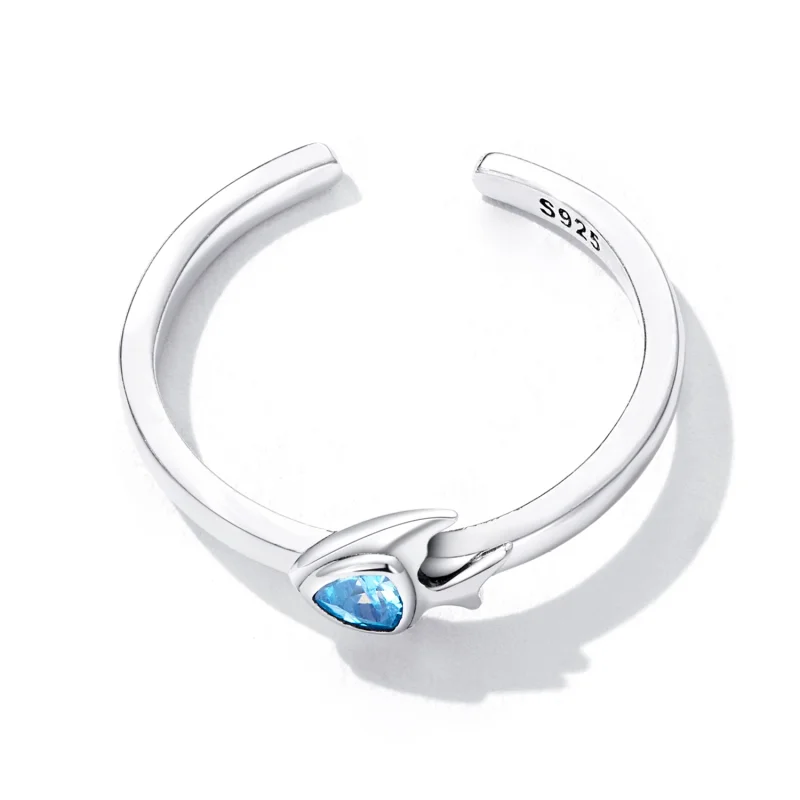 (image for) Pandora Style Creative Fish Open Ring - SCR817 - View 4