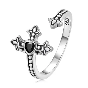 (image for) Pandora Style Cross Open Ring - BSR298