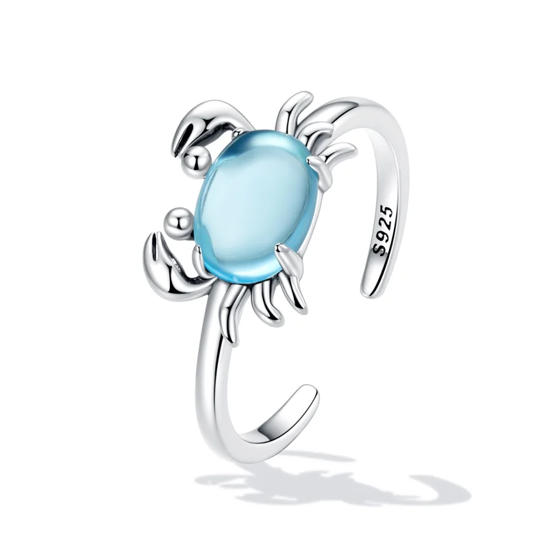 (image for) Pandora Style Cute Crab Open Ring - SCR814 - View 2