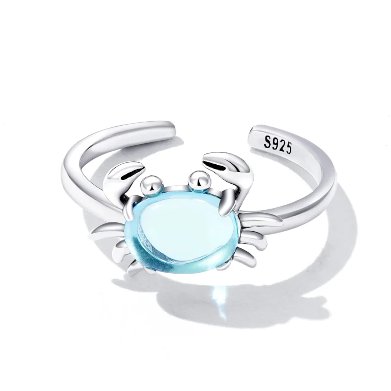(image for) Pandora Style Cute Crab Open Ring - SCR814 - View 3