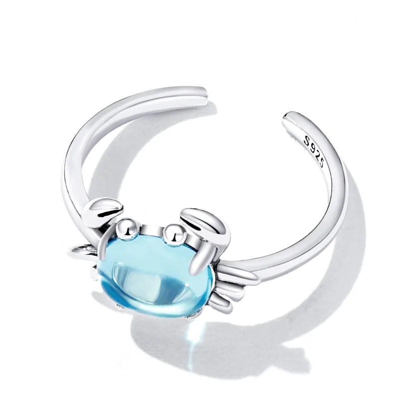 (image for) Pandora Style Cute Crab Open Ring - SCR814 - View 4
