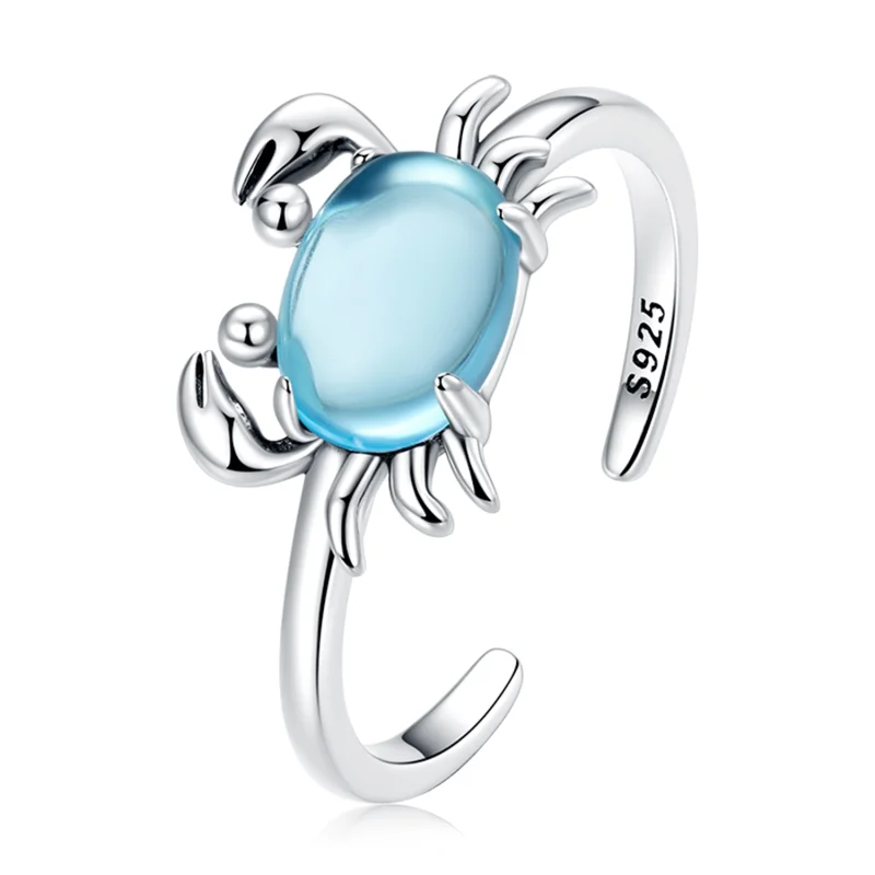 (image for) Pandora Style Cute Crab Open Ring - SCR814 - Product Image