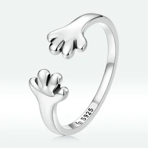 (image for) Pandora Style Cute Puppy Open Ring - BSR225