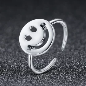 Pandora Style Cute Smiley Face Open Ring - VSR117 Pandora Style Cute Smiley Face Open Ring - VSR117