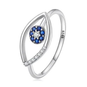 Pandora Style Devil Eye Open Ring - SCR875 (image for) Pandora Style Devil Eye Open Ring - SCR875