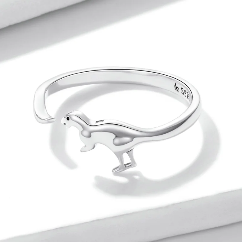 (image for) Pandora Style Dinosaur Open Ring - BSR226 - View 3