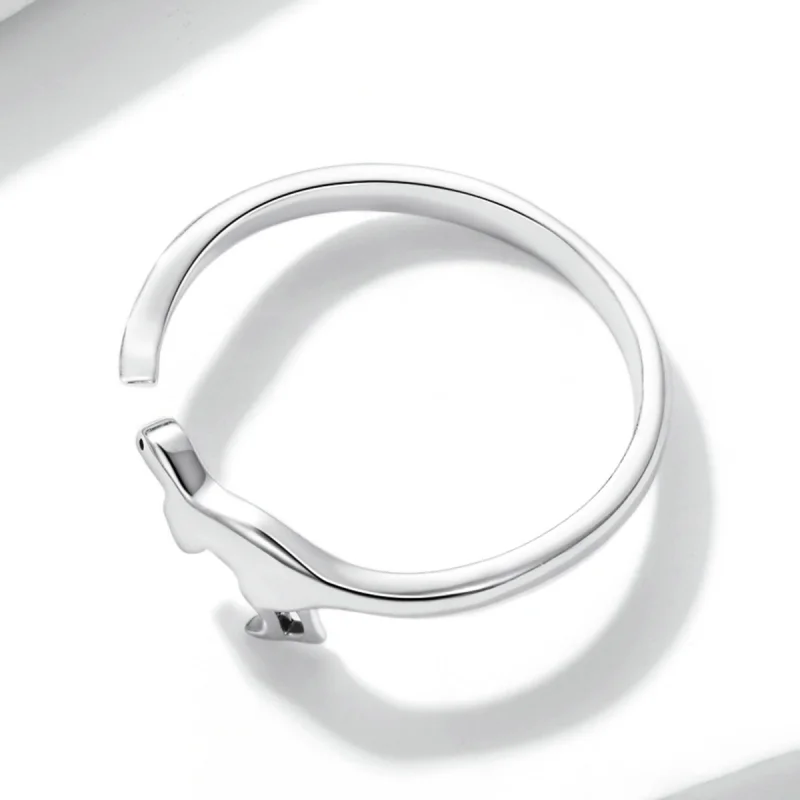 (image for) Pandora Style Dinosaur Open Ring - BSR226 - View 4