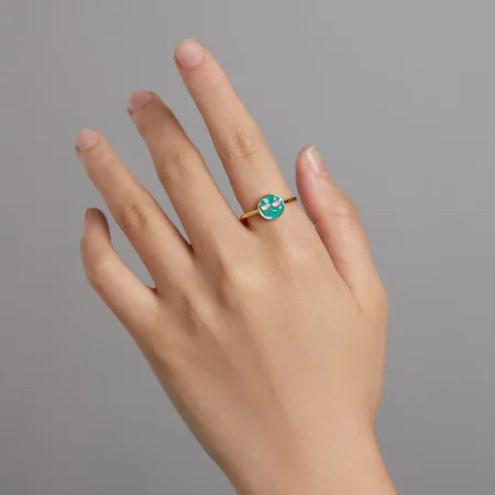 Pandora Style Emoji - Cool Open Ring - SCR737-A