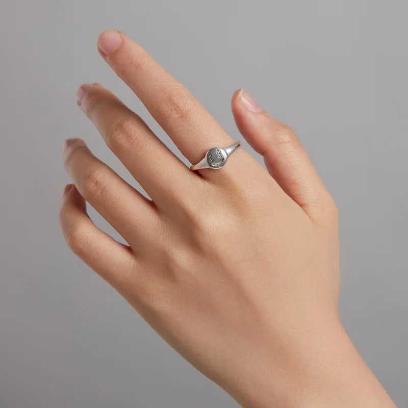 (image for) Pandora Style Emoji - See The Money with Open Eyes Open Ring - SCR738 - View 7